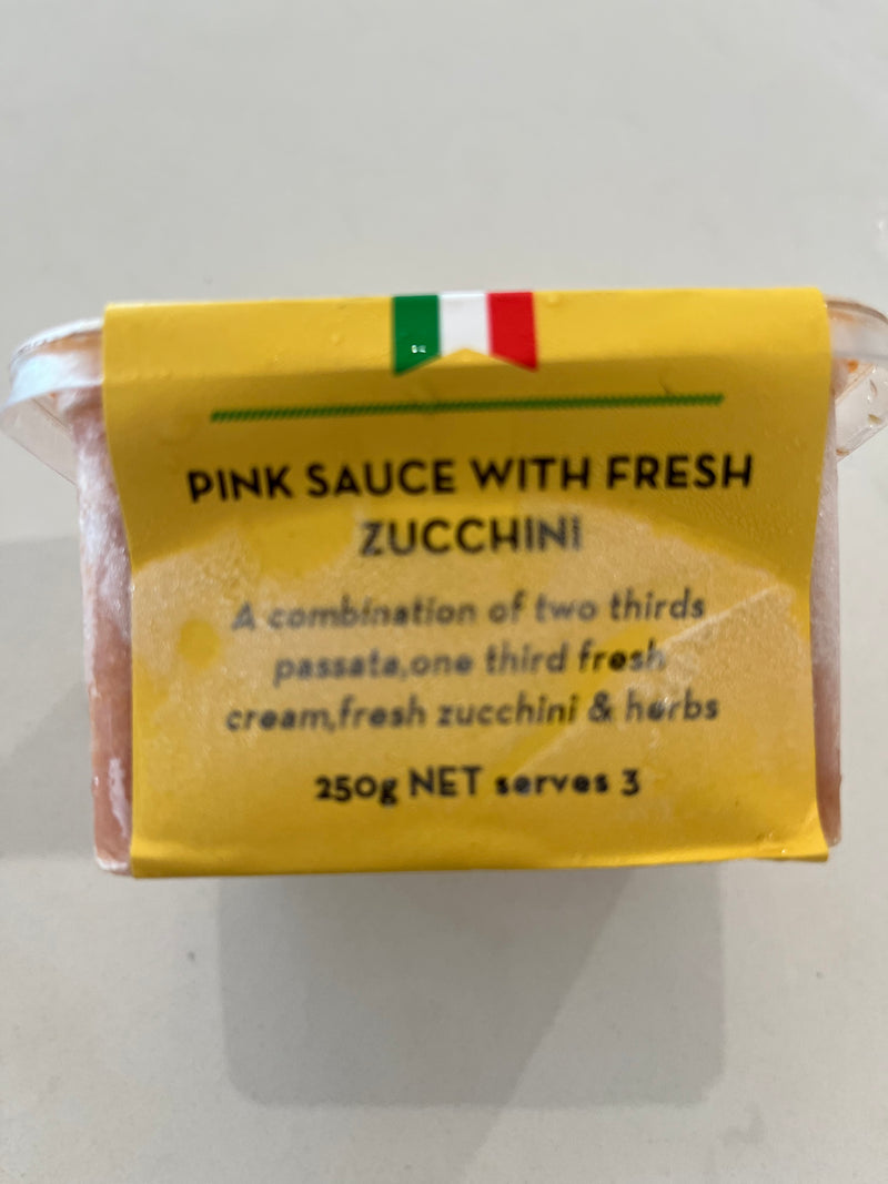 Pink Sauce with Fresh Zucchini